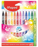 Maped Boîte de 12 Feutres Mini cute