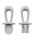Tiny Twinkle Couverts d'apprentissage en silicone - Gris