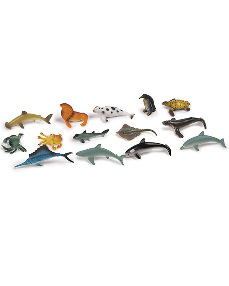 Eurekakids - Set de 14 animales del océano 3 años+