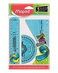 Maped Twist'n Flex Mini Kit De Trazado 3 Piezas - Azul