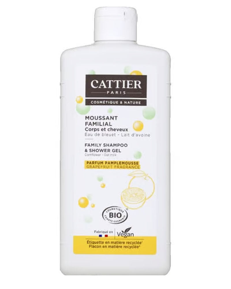 Cattier Moussant familial Corps et cheveux pour toute la famille - 500ml