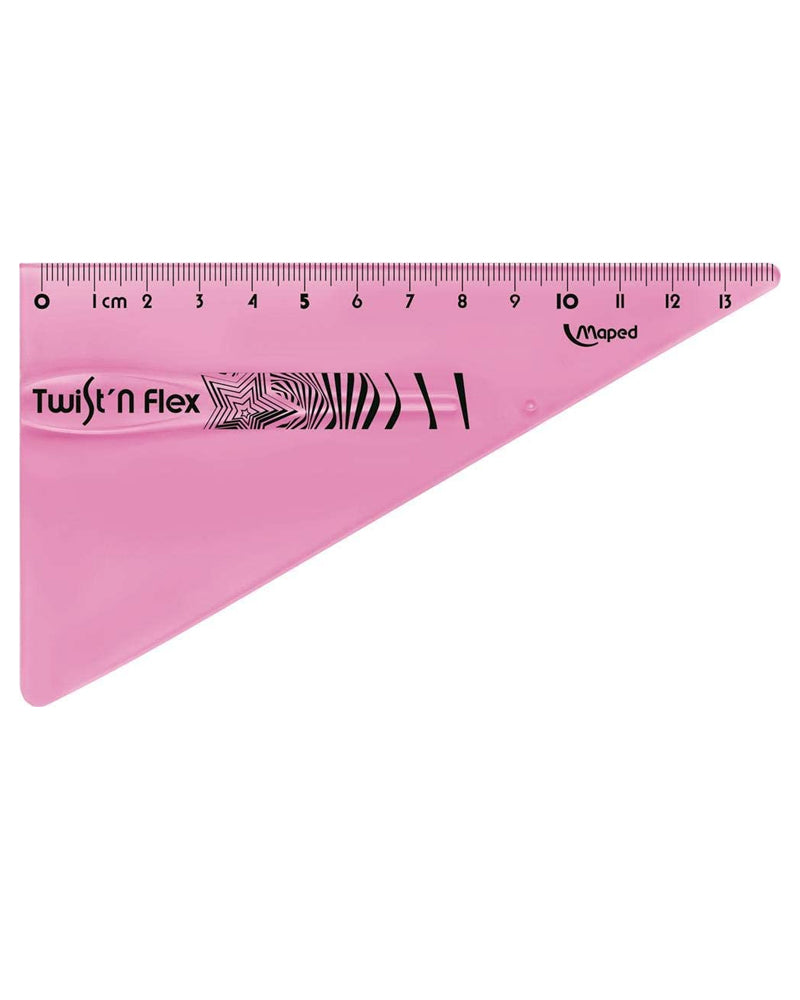 Maped Cuadrado 15cm 60° Twist'n Flex - Rosa