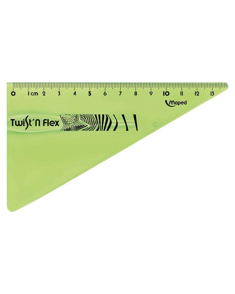 Maped Cuadrado 15cm 60° Twist'n Flex - Verde