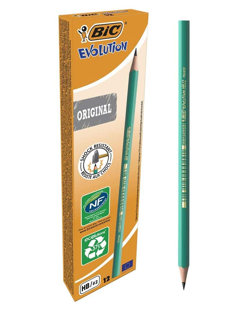 Caja de 12 Lápices Bic Evolution 650 HB