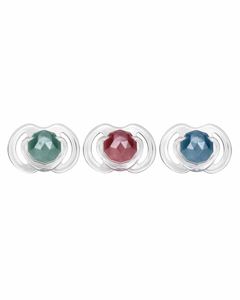 Sucette Nûby Tritan Little Gems 0-6M - Bleu