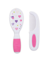 Set Brosse et Peigne Nuby 3m+ - Rose