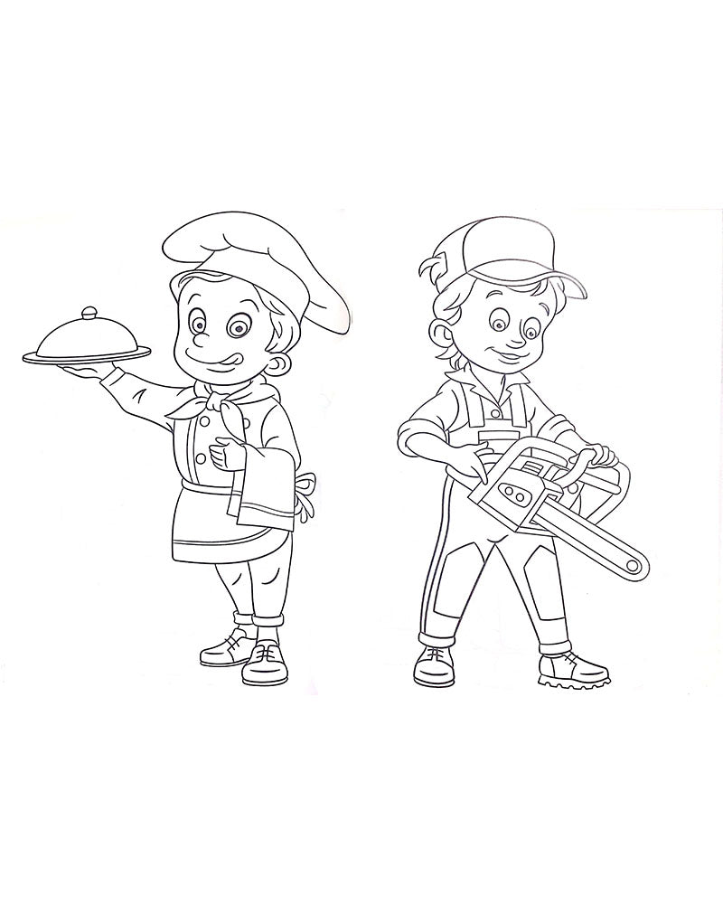Album de Coloriage - Les Métiers