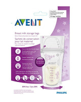 Sachets de Conservation du Lait Maternel Avent 180ml - 25 Sachets