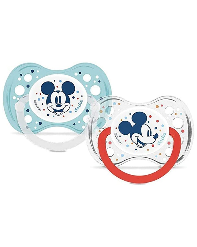 Lot de 2 Sucettes Anatomiques Dodie 6m+ - Mickey Mouse