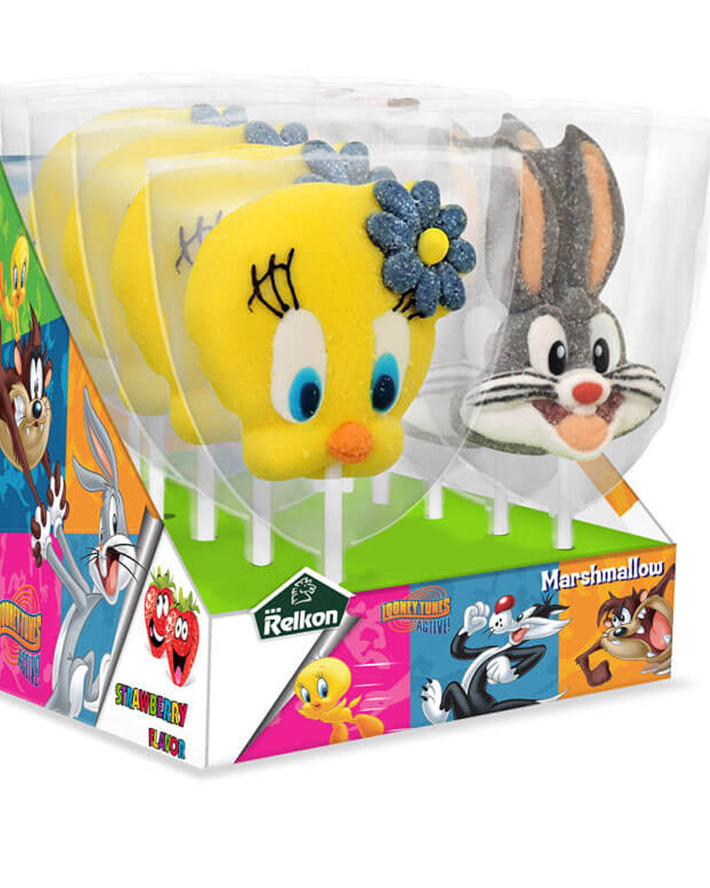 Relkon Looney Tunes Marshmallow Lollipops - Gris