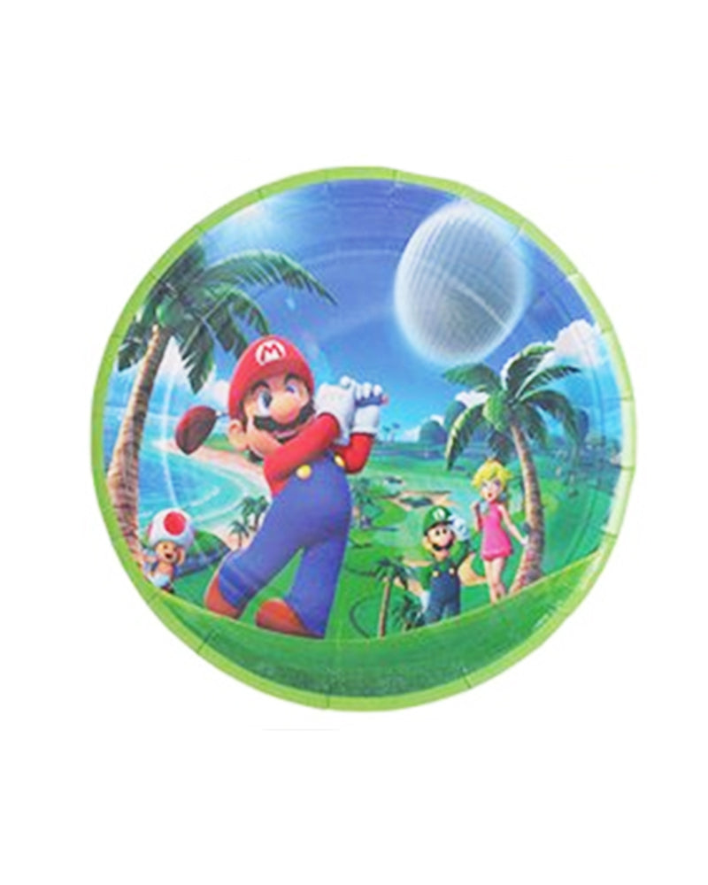 Pack De 10 Platos De Papel - Mario