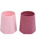 Tiny Twinkle Lot de 2 tasses d'apprentissage en silicone - Rose & Bordeau