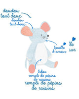 Dodie Bouillotte aux pépins de raisins souris - 6M+