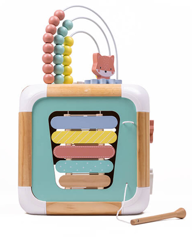 Eurekakids - Cube XXL Géant Multiactivités 5 faces en bois 18M+