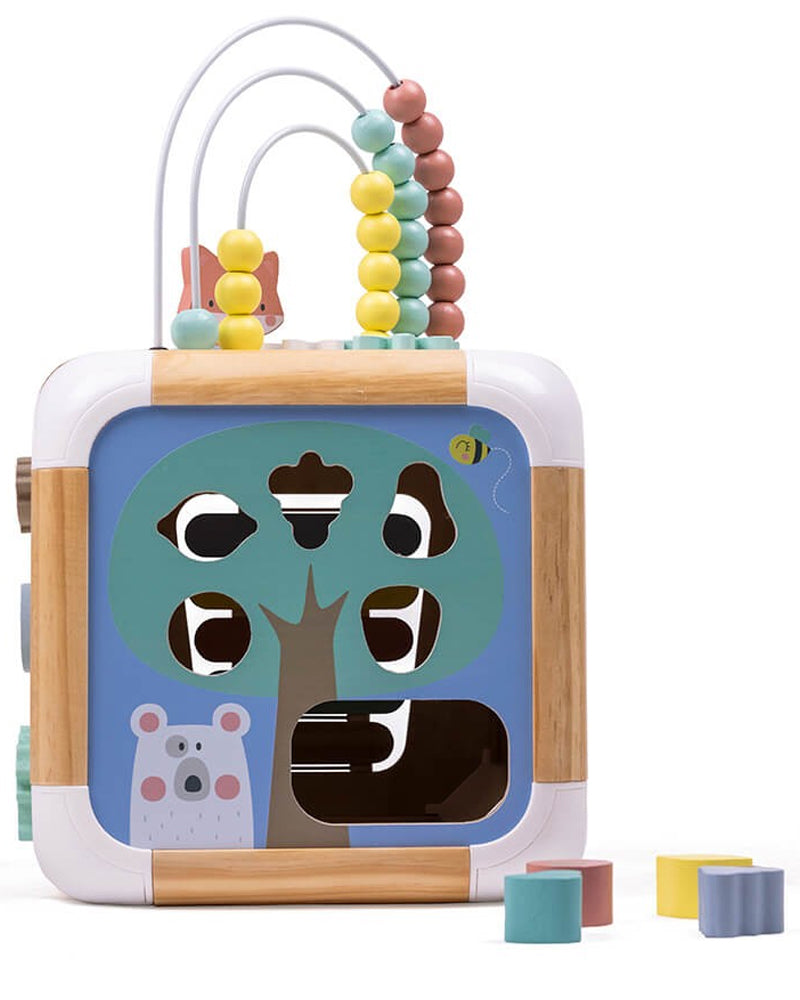 Eurekakids - Cube XXL Géant Multiactivités 5 faces en bois 18M+