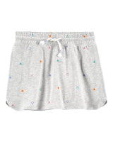 Jupe-Short En Jersey À Imprimé Cœur OshKosh - Gris