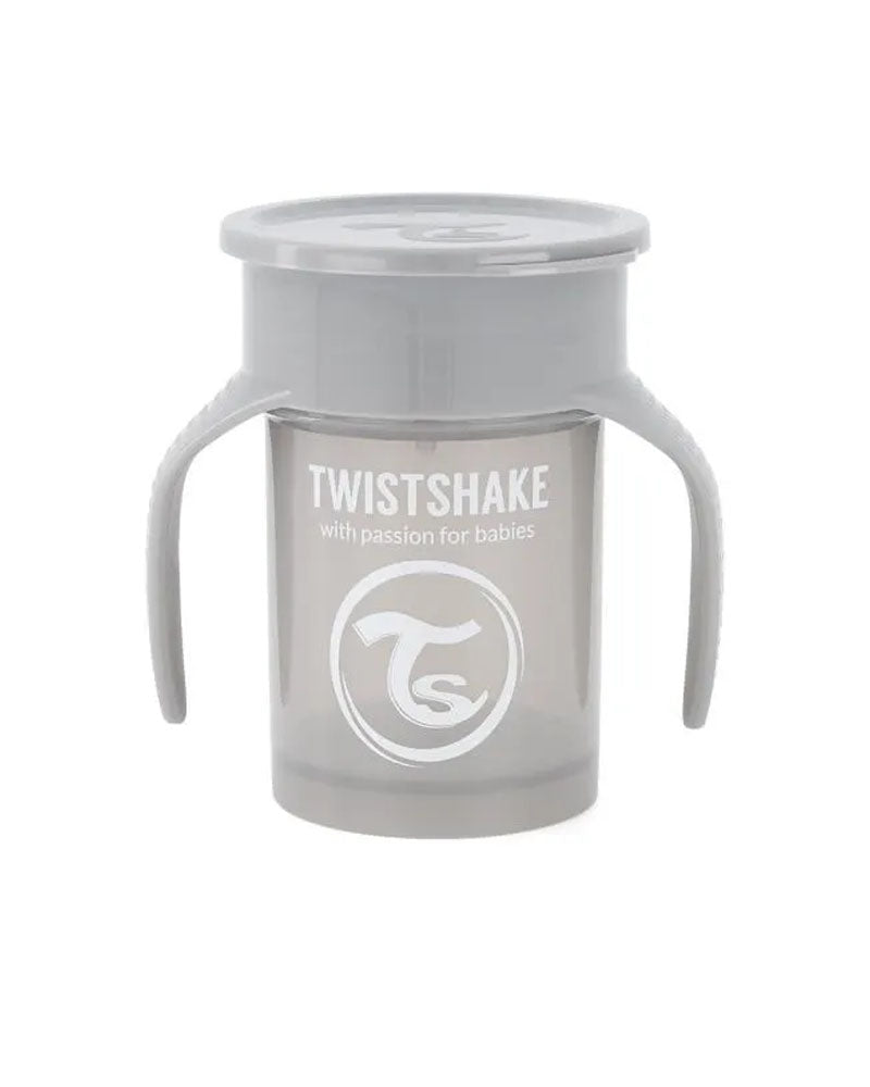 Twistshake 230ml 6M+ Training Cup - Pastel Gray