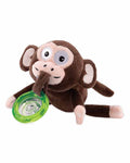 Peluche avec Sucette Nûby Naturel Flex +0m Singe - Jaune
