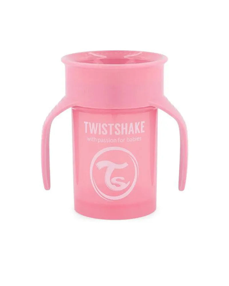 Twistshake 230ml 6M+ Training Cup - Pastel Pink