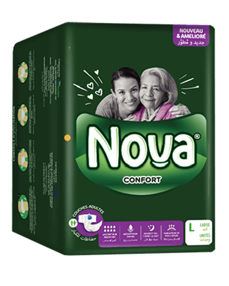 Pañales para adultos grandes Nova - 9 piezas