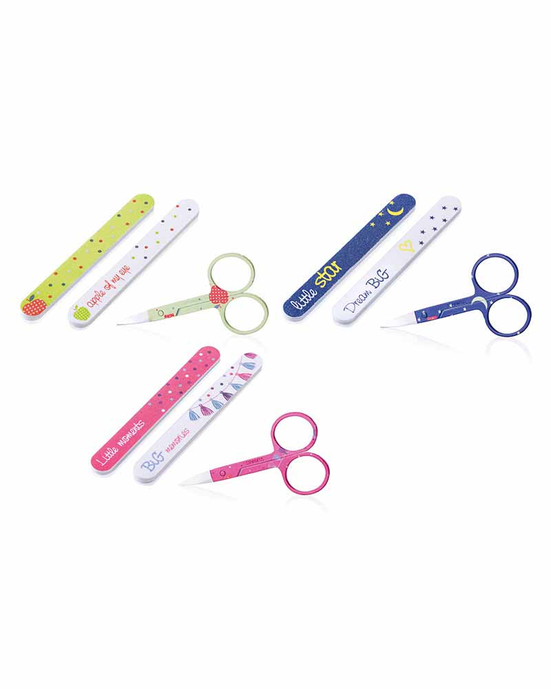 Set Manucure Nûby lames courtes et incurvées 0m+ - Vert