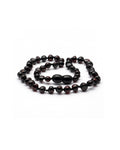 Collar de Ámbar con Certificado de Autenticidad para Bebé - Negro