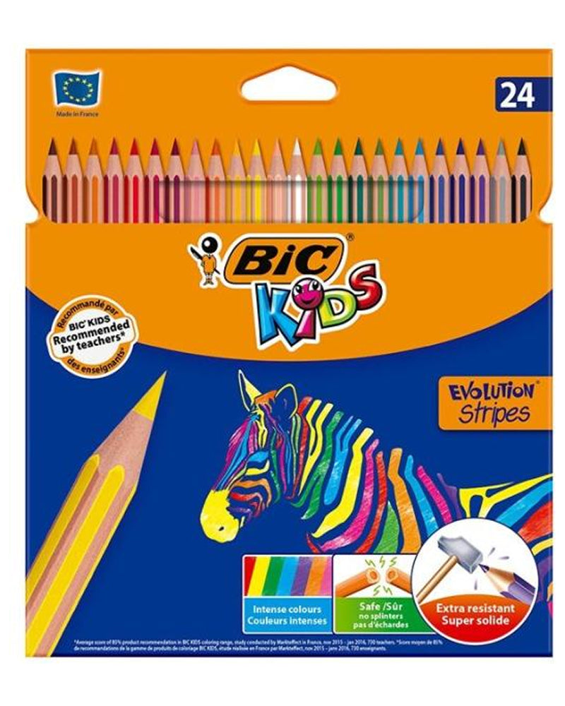 Box of 24 Bic Kids Evolution Colored Pencils