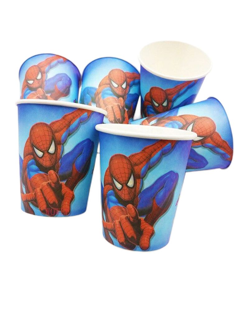 Pack de 10 Vasos de Cartón - Hombre Araña