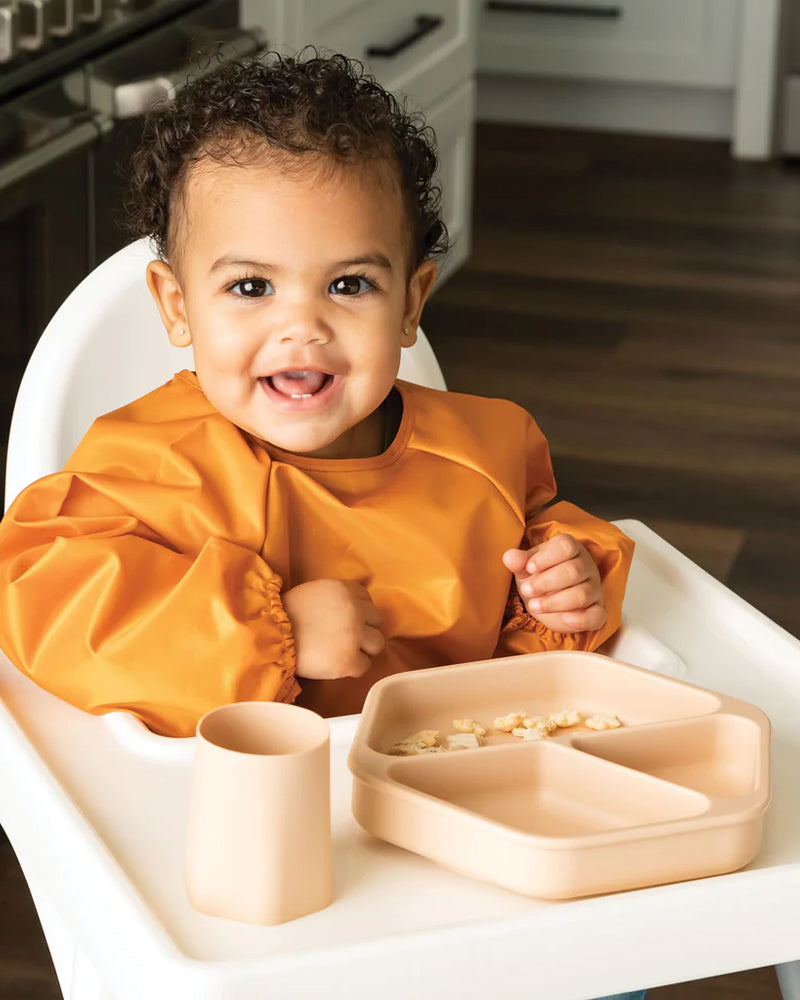 Tiny Twinkle Assiette compartimentée avec couvercle en silicone - Mint