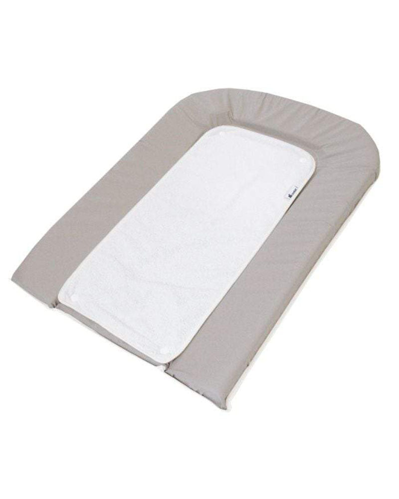 Gray PVC changing mat with pressed sponge + 1 white sponge - Candide