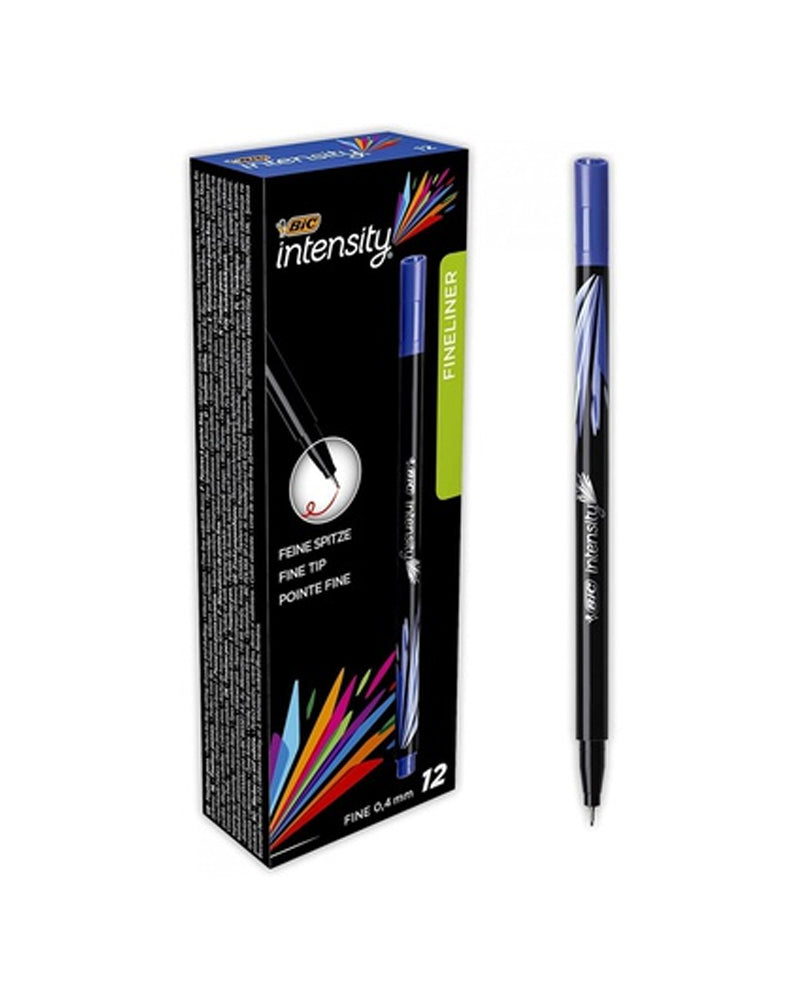Rotulador Bic de punta fina - Azul