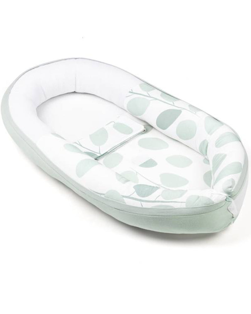 Cocoon Réducteur De Lit Leaves Aqua Green - Doomoo
