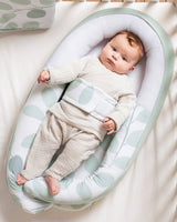 Cocoon Réducteur De Lit Leaves Aqua Green - Doomoo