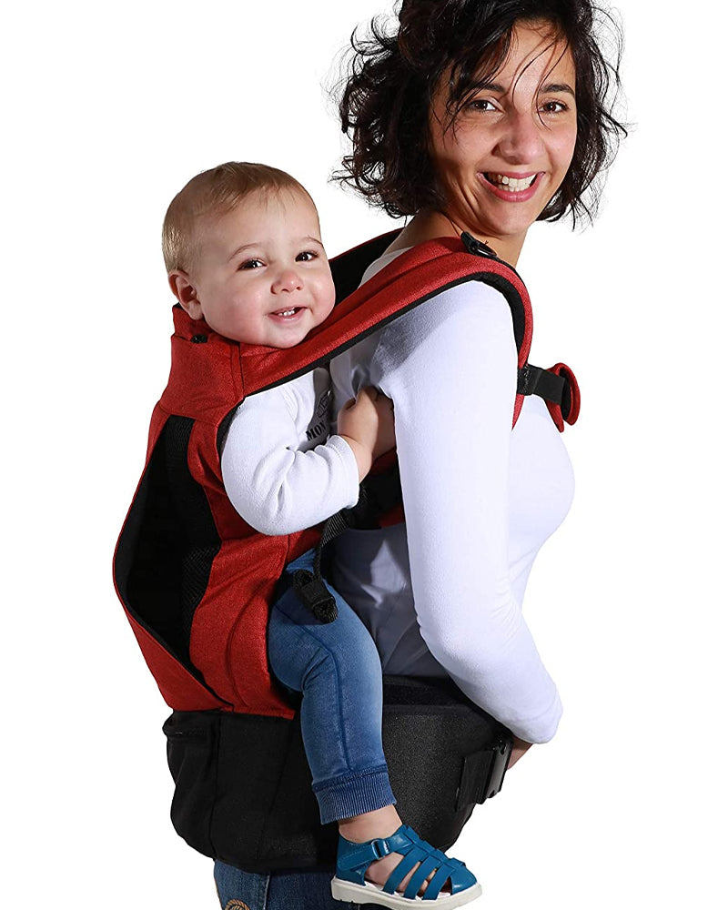 Porte-Bébé Physiologique Physionest NOUKA Rib Red Chic Safety 1st