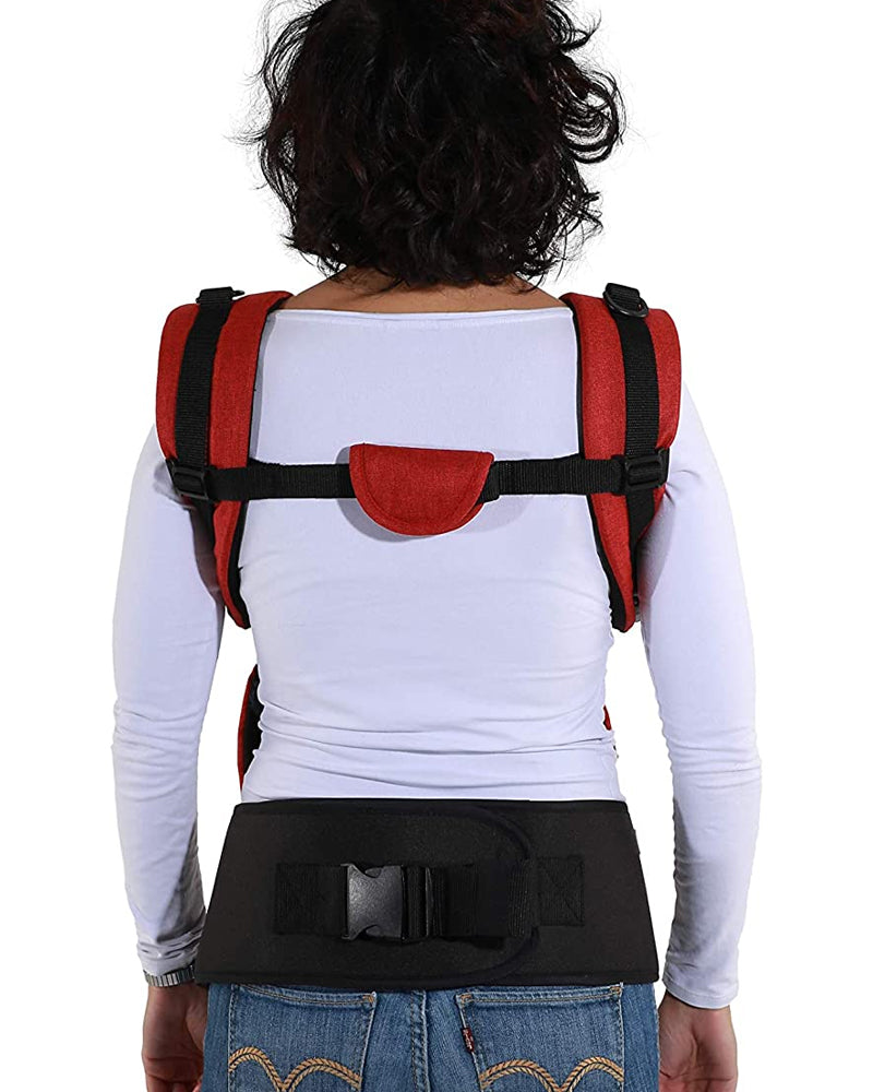 Porte-Bébé Physiologique Physionest NOUKA Rib Red Chic Safety 1st