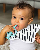 Tiny Twinkle Cepillo de Dientes de Silicona 6M+ - Azul y Verde