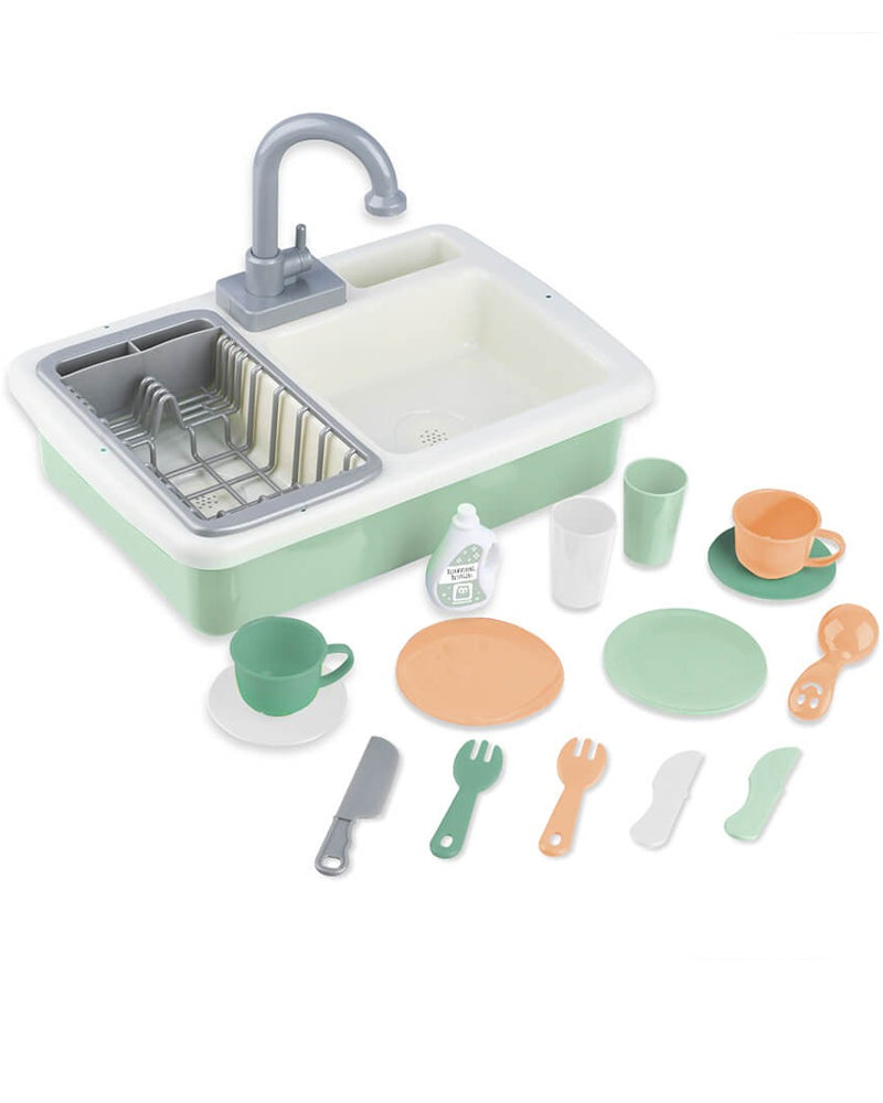 Eurekakids - Évier de cuisine avec robinet & accessoires 3Ans+