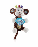 Nûby Peluche Natural Flex con Chupete +0m Mono - Rojo