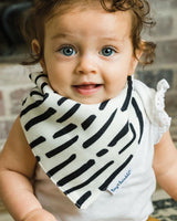 Tiny Twinkle Lot de 2 bavoirs bandana - Noir & Blanc
