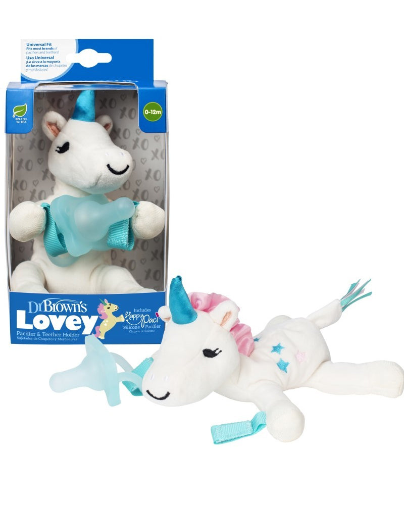 Dr. Brown's Unicorn with Silicone Pacifier 0-12M
