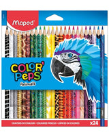Maped Boîte de 24 Crayons color'peps Animaux