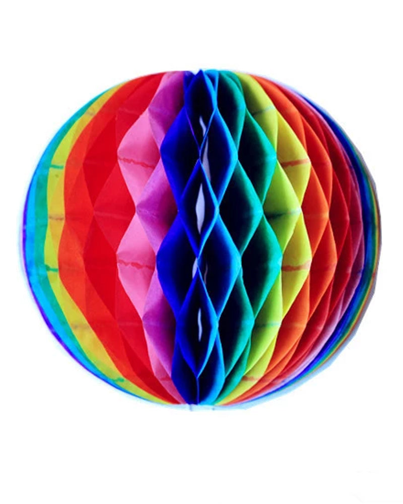 Boule de papier arc-en-ciel