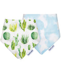 Tiny Twinkle Lot de 2 bavoirs bandana - Cactus