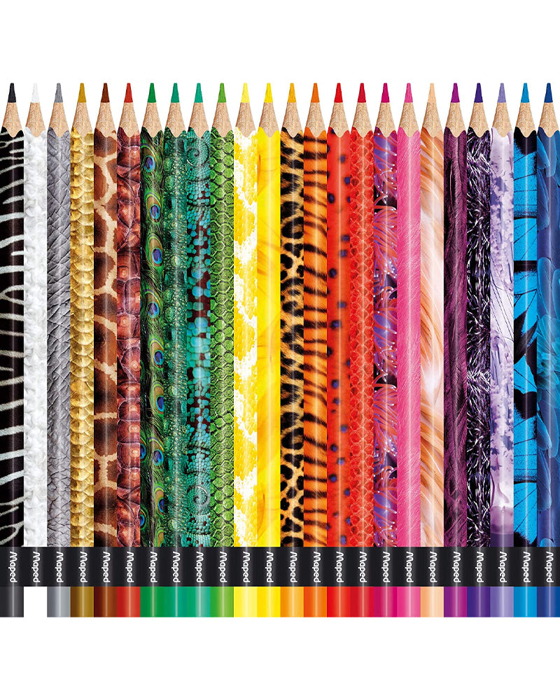 Maped Boîte de 24 Crayons color'peps Animaux