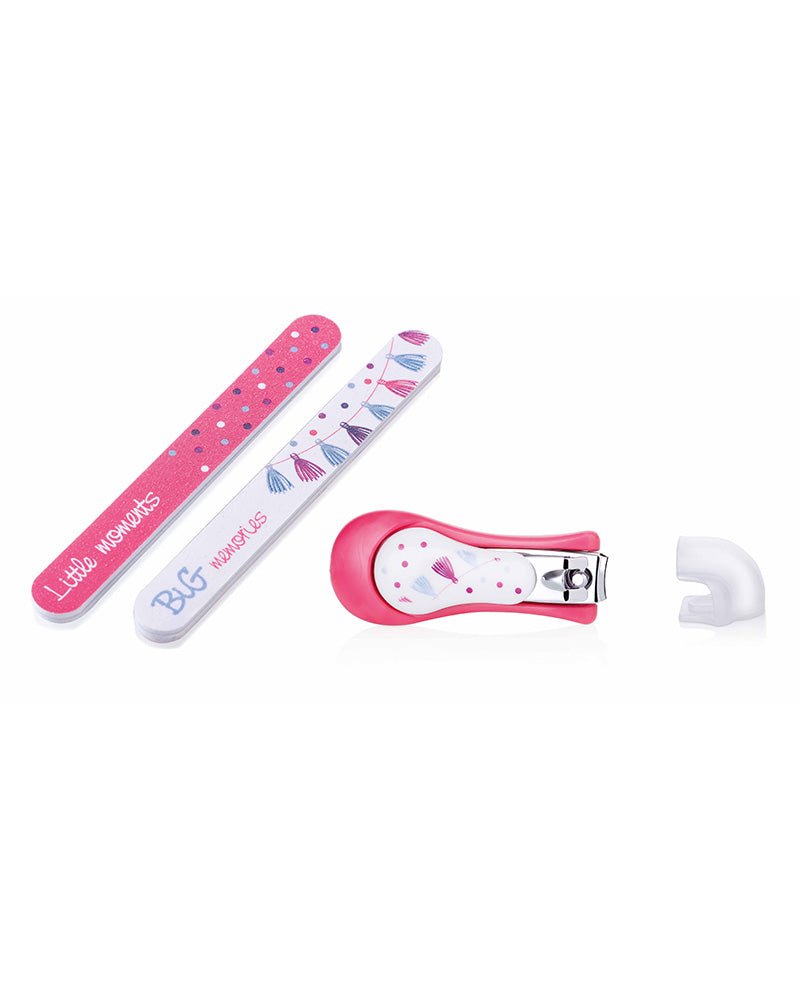 Set Manucure Nûby Coupe-Ongles et limes 0m+ - Rose