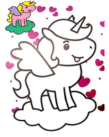 Mon Bloc coloriage - Licornes