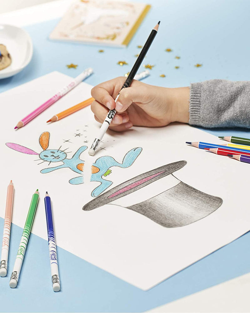 Boîte de 12 crayons de couleur effaçables Evolution Illusion Bic Kids