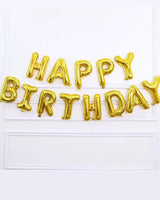 Bannière Happy Birthday - Dorée