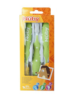 Set de Brosses à dents 3 Pièces Nûby - Vert