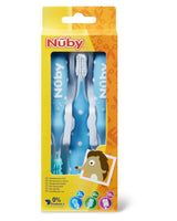 Set de Brosses à dents 3 Pièces Nûby - Bleu